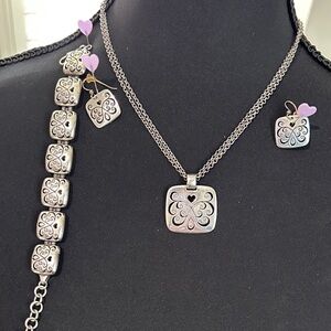 Brighton Elegant Silver Jewelry Set